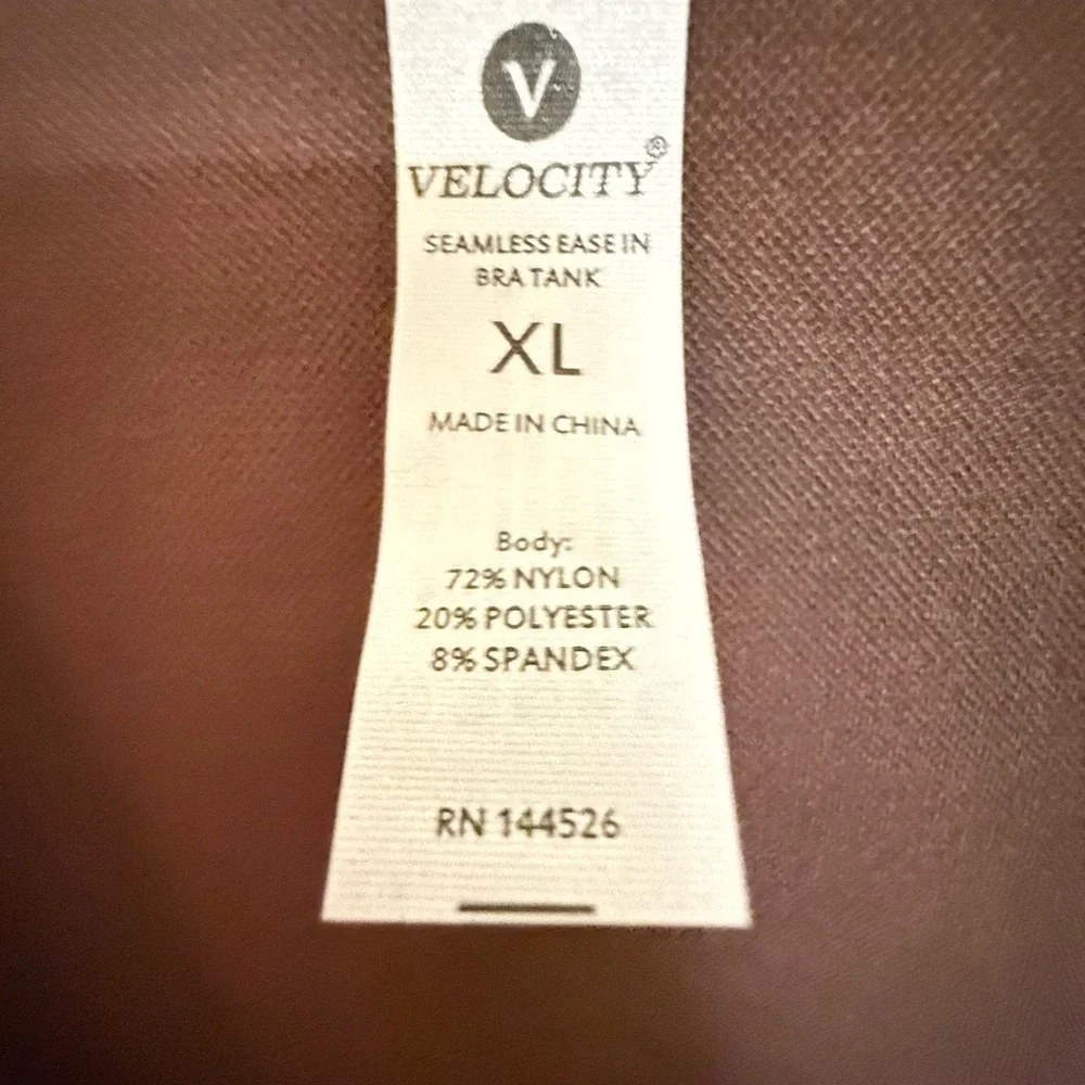 Velocity Chocolate Brown V-Neck Sports Bra